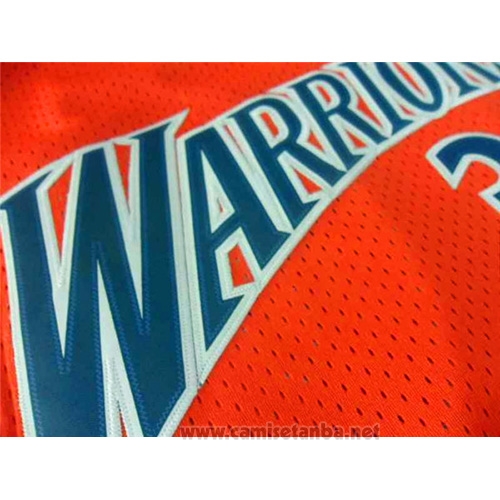 Camiseta Golden State Warriors Stephen Curry #30 Retro Naranja